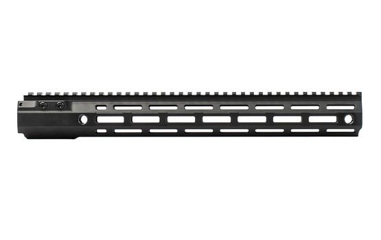 Aero Precision Mod 4 Handguard has a black anodized finish